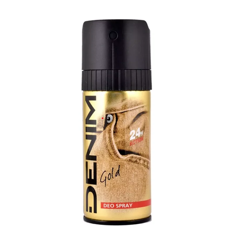 Denim Gold 24H Action Deo Spray Ανδρικό Αποσμητικό Χωρίς Αλουμίνιο 150ml