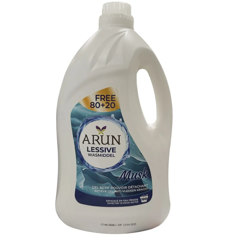 Arun gel detergent 100 dose 5 l. Musk.