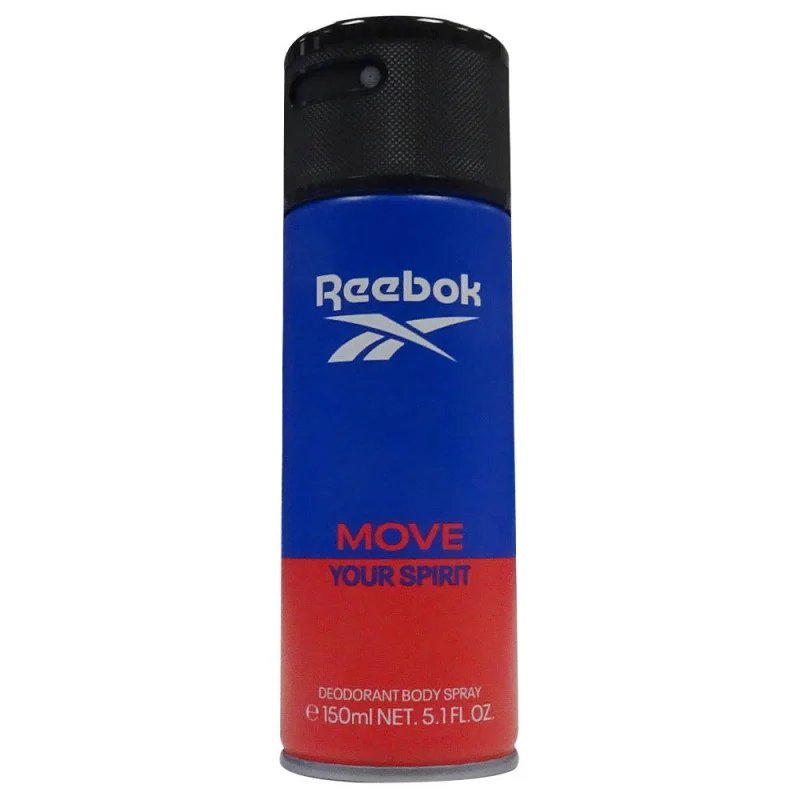 Reebok spray deodorant 150 ml. Move your spirit hombre.